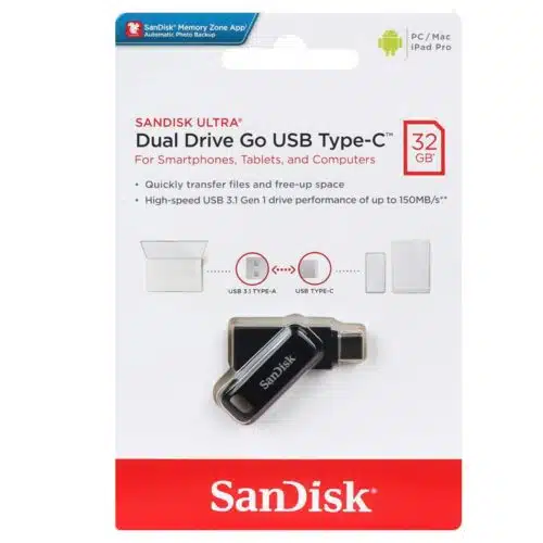 فلش مموری سن دیسک مدل SanDisk Ultra Dual Drive Go ظرفیت 32 گیگابایت ASRTOOLS