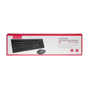 کیبورد و ماوس بی سیم تسکو مدل TSCO TKM7019W عصرتولز