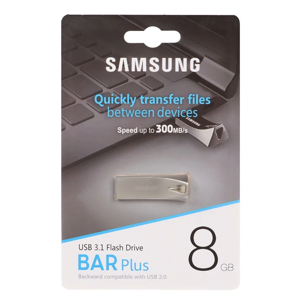 فلش مموری سامسونگ مدل SAMSUNG Bar Plus ظرفیت 8 گیگابایت ASRTOOLS فلش مموری سامسونگ مدل SAMSUNG Bar Plus ظرفیت 8 گیگابایت ASRTOOLS