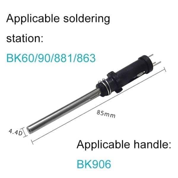 Bakon BK1380 Heating Core Element BK60 BK90 BK881 BK906 Soldering Iron Handle Accessories Heater-0-المنت یدکی هویه باکون مدل Bakon BK1380