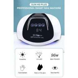 NOQ Sun H5 Plus LED Lamp For Nails Dryer 36leds UV Nail Lamp Two Hands High Power Manicure Machine Nail Tools-0-دستگاه UV ال ای دی سان مدل SUN H5 Plus