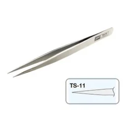 goot-ts11-tweezers-anti-magnetic-stainless-steel-0-انبر پنس سر صاف گات مدل goot TS-11 سایز 140 میلی متر