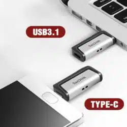 فلش مموری سن دیسک مدل SanDisk Ultra Dual Drive USB Type-C ظرفیت 64 گیگابایت عصرتولز