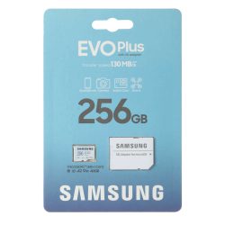 کارت حافظه microSDXC سامسونگ مدل Evo Plus A2 V10 کلاس 10 استاندارد UHS-I U3 سرعت 130MBps به همراه آداپتور SD ظرفیت 256 گیگابایت asrtools