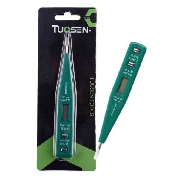 ACDC Multi-Purpose Electrical Tester Measures 12V-220V, NO BATTERY, With Detected Circuit BreakDisconnect - Genuine TUOSEN 0401-0-فازمتر دیجیتال توسن مدل TUOSEN 0401
