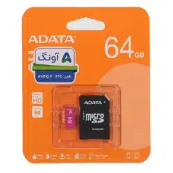 کارت حافظه‌ microSDXC ای دیتا مدل ADATA Premier کلاس 10 استاندارد UHS-I U1 سرعت 80MBps ظرفیت 64 گیگابایت به همراه آداپتور SD asrtools