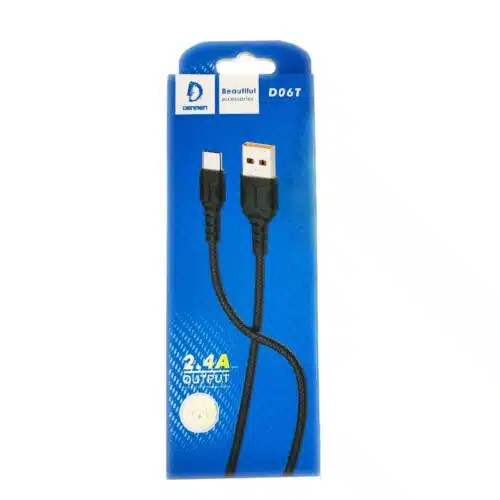 کابل تبدیل USB به USB-C دنمن مدلDENMEN D06T طول 1 متر ASRTOOLS