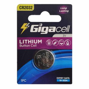باتری سکه‌ ای لیتیومی گیگاسل مدل Gigacell CR2032 بسته 1 عددی عصرتولز