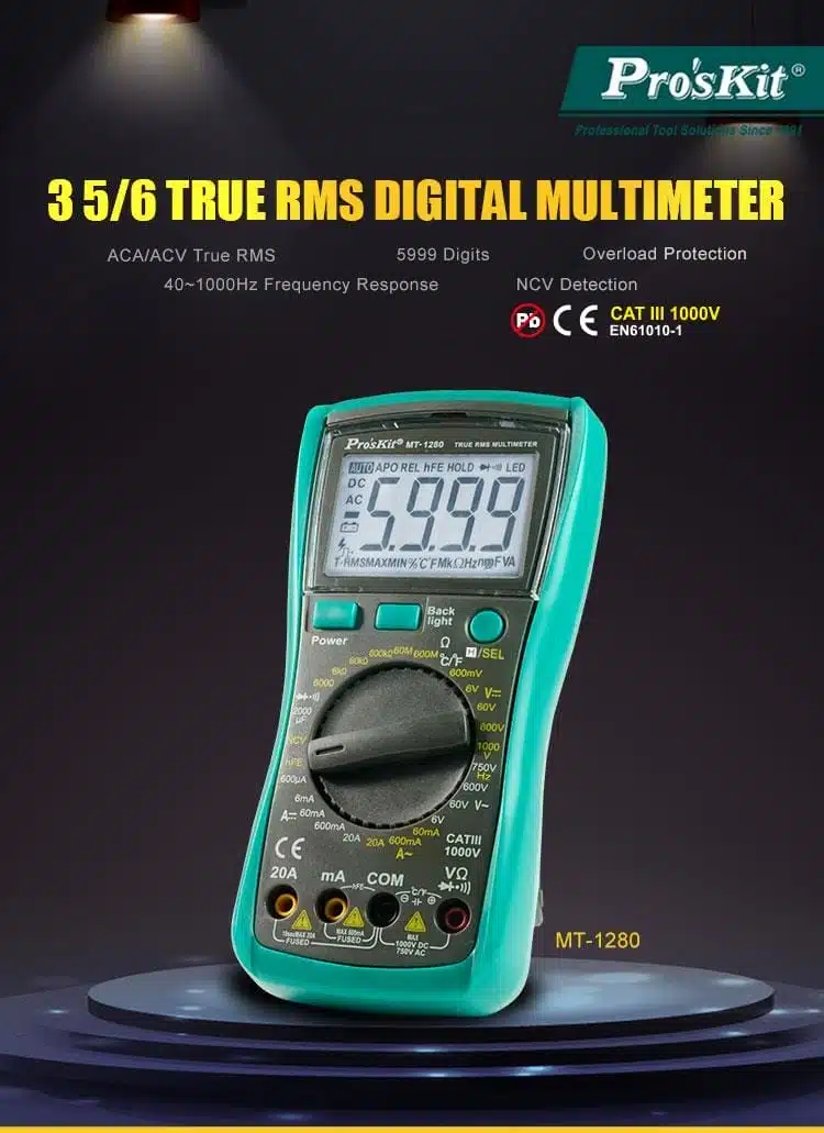 مولتی متر پروسکیت مدل ProsKit MT-1280