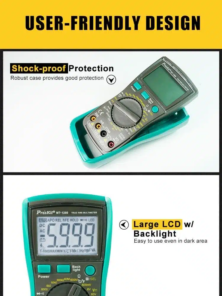 مولتی متر پروسکیت مدل ProsKit MT-1280