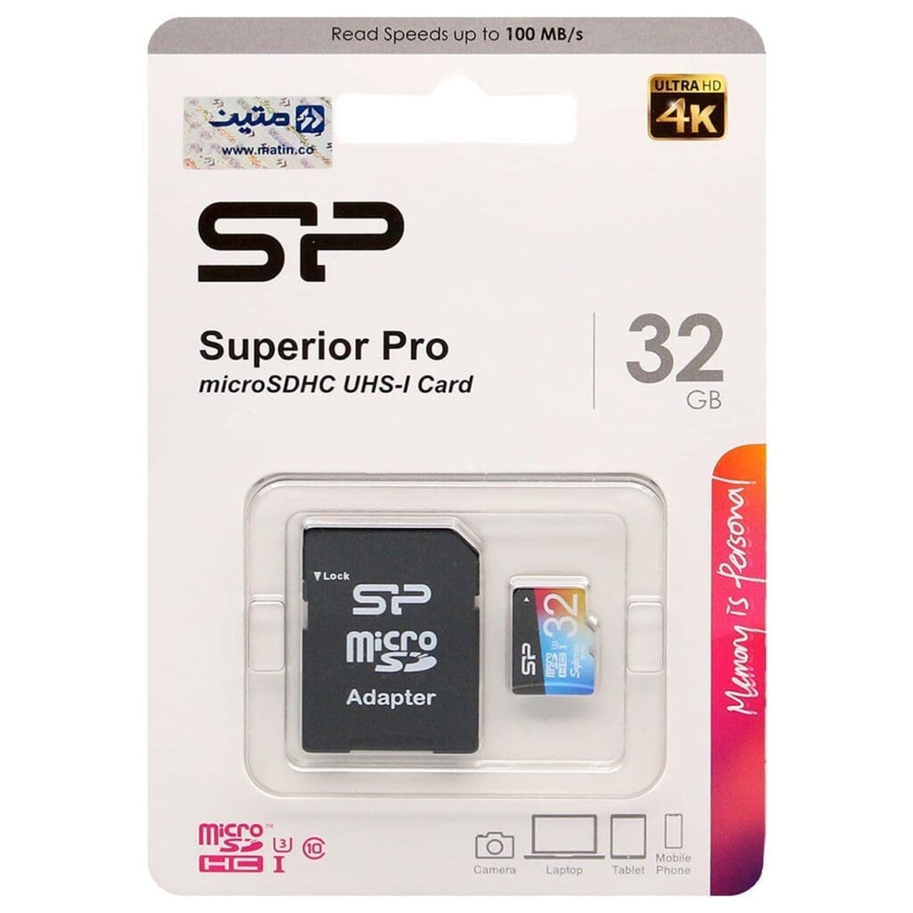 کارت حافظه microSDHC سیلیکون پاور مدل Color Superior Pro کلاس 10 استاندارد UHS-I U3 سرعت 90MBps همراه با آداپتور SD ظرفیت 32 گیگابایت asrtools