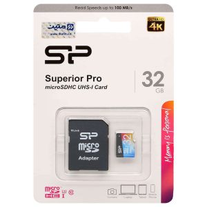 کارت حافظه microSDHC سیلیکون پاور مدل Color Superior Pro کلاس 10 استاندارد UHS-I U3 سرعت 90MBps همراه با آداپتور SD ظرفیت 32 گیگابایت asrtools