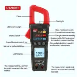 مولتی متر کلمپی یونی تی مدل UNI-T UT202BT عصرتولز