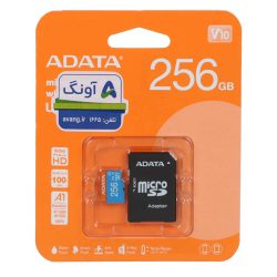 کارت حافظه microSDXC ای دیتا مدل ADATA Premier V10 A1 کلاس 10 استاندارد UHS-I سرعت 100MBps ظرفیت 256 گیگابایت asrtools