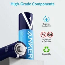 باتری نیم قلمی انکر مدل ANKER B1820 بسته چهار عددی ASRTOOLS