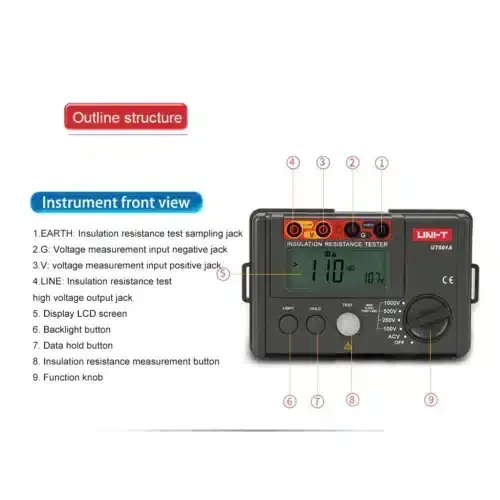 میگر دیجیتال یونی تی مدل UNI-T UT501B عصرتولز