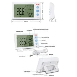 دماسنج، رطوبت سنج و ساعت یونی تی مدل UNI-T A12T در فروشگاه عصرتولز