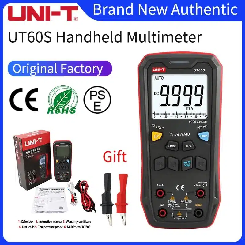 مولتی متر هوشمند دیجیتال یونی تی مدل UNI-T UT60S 6 مولتی متر دیجیتال یونی تی مدل UNI-T UT60S عصرتولز