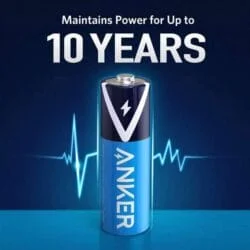 باتری نیم قلمی انکر مدل ANKER B1820 بسته چهار عددی ASRTOOLS