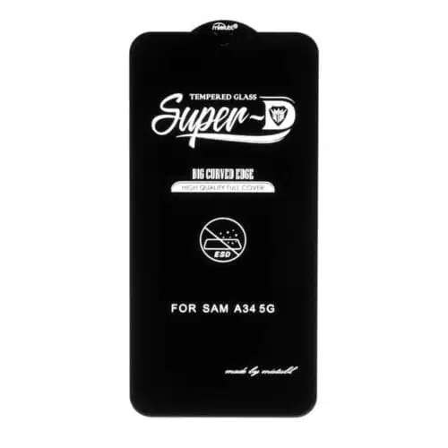 گلس Super D مناسب برای گوشی موبایل سامسونگ Galaxy A34 عصرتولز