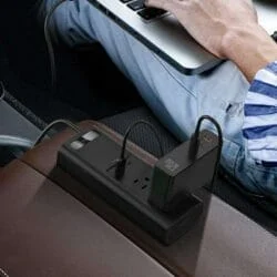 مبدل برق خودرو باسئوس مدل Baseus CRNBQ-01 150W عصرتولز