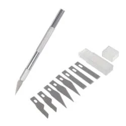 کاتر قلمی مدل JY 1001-GH همراه با 9 عدد تیغ یدک