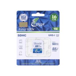 کارت حافظه SDHC ویکومن مدل 600X V60 کلاس 10 استاندارد UHS-I U3 سرعت 90MBps ظرفیت 16 گیگابایت در فروشگاه عصرتولز...