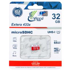 کارت حافظه microSDHC ویکومن مدل 433X کلاس 10 استاندارد UHS-I U1 سرعت 65MBps ظرفیت 32 گیگابایت در فروشگاه عصرتولز...