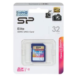 کارت حافظه سیلیکون پاور مخصوص دوربین عکاسی مدل Silicon Power U1 Elite SDHC سرعت 85MBps ظرفیت 32 گیگابایت عصرتولز