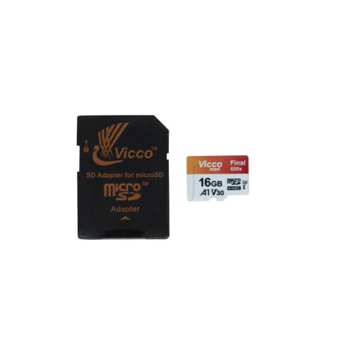 کارت حافظه microSDHC ویکومن مدل 600X کلاس 10 استاندارد UHS-I U1 سرعت 90MBps ظرفیت 16 گیگابایت به همراه کارت خوان asrtools