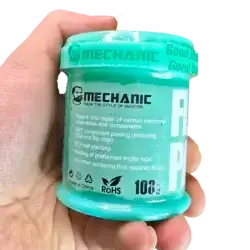 بسته بندی جدید خمیر فلاکس مکانیک مدل MECHANIC UV223 وزن 100 گرم