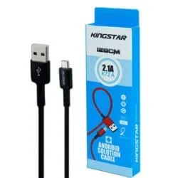 کابل تبدیل USB به microUSB کینگ استار مدل KINGSTAR K72 A طول 1.2 متر در فروشگاه عصرتولز...