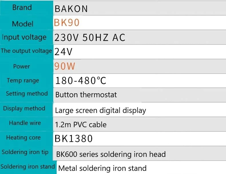 هویه رومیزی باکون مدل Bakon BK-90 5 هویه رومیزی باکون مدل Bakon BK-90