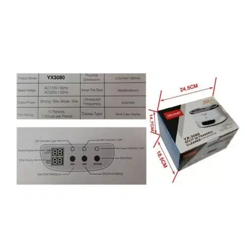 حمام آلتراسونیک یاکسون مدل YAXUN YX-3080 در فروشگاه عصرتولز...