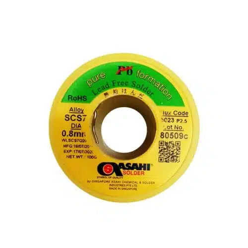 سیم لحیم بدون سرب آساهی مدل ASAHI Lead Free Solder 0.8mm 100gr