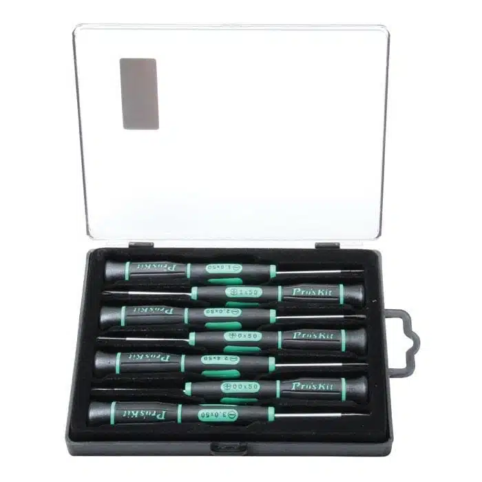 مجموعه 7 عددی پیچ گوشتی ساعتی پروسکیت مدل Proskit SD-081A