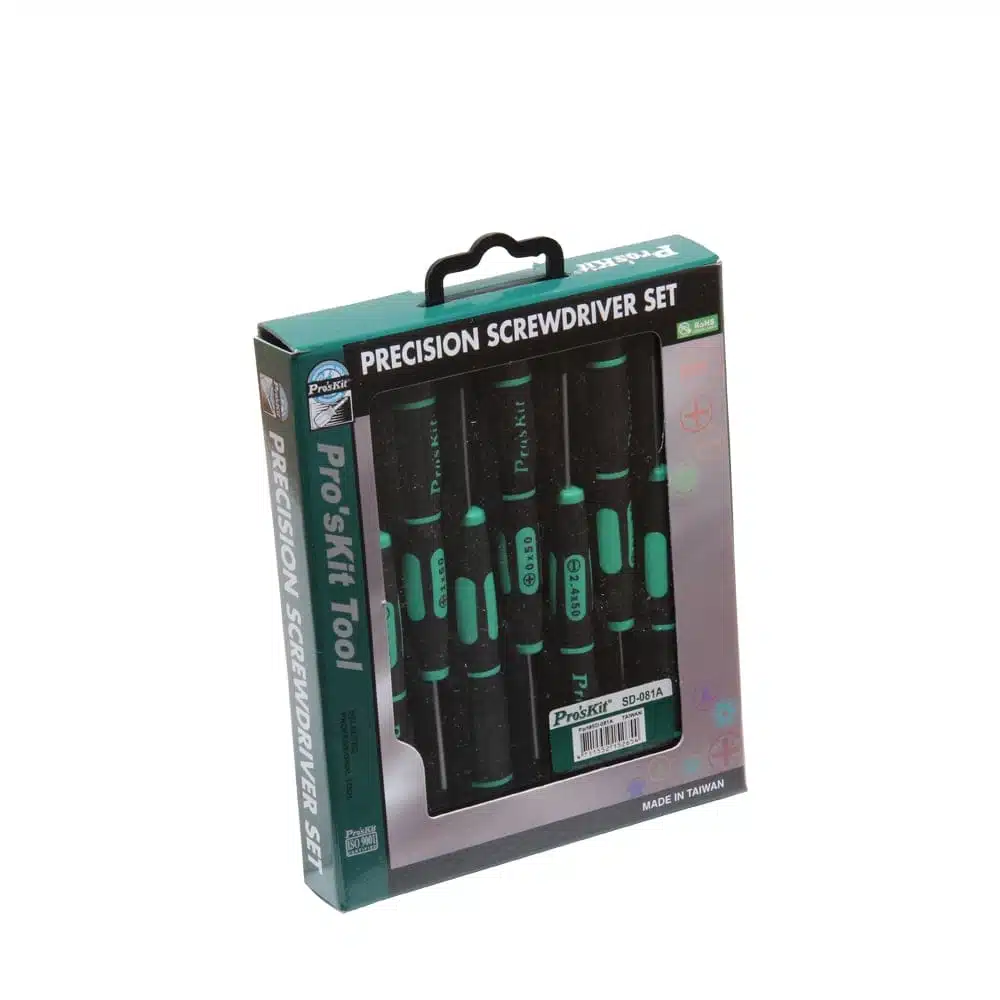 مجموعه 7 عددی پیچ گوشتی ساعتی پروسکیت مدل Proskit SD-081A