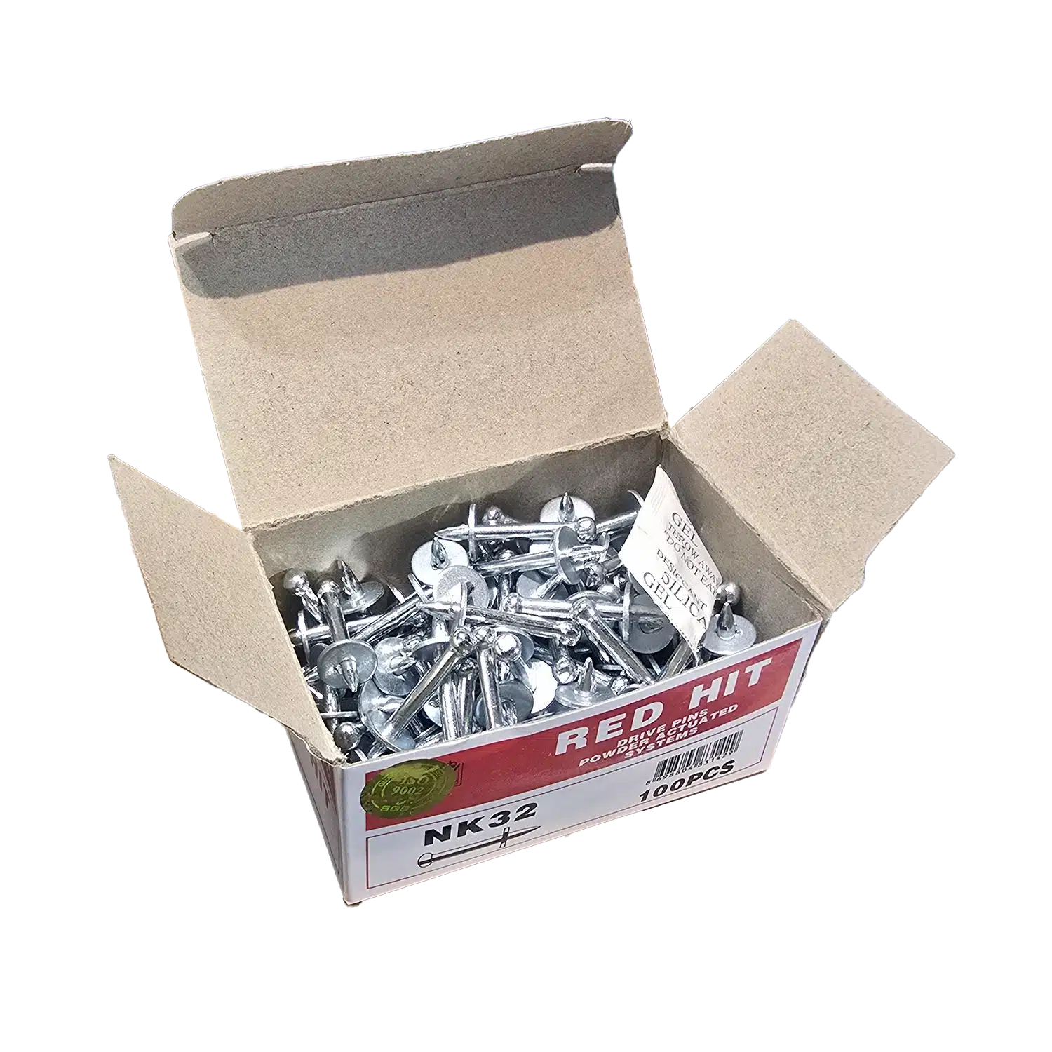 میخ و چاشنی رد هیت مدل RED HIT NK32 بسته 100 عددی 4 میخ و چاشنی رد هیت مدل RED HIT NK32