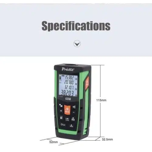 متر لیزری 60 متر برد پروسکیت مدل Proskit NT-8560 عصرتولز