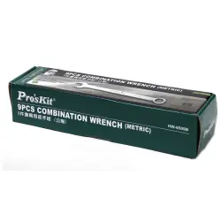 آچار یکسر تخت و یکسر رینگ پروسکیت مدل Proskit HW-6509B مجموعه 9 عددی