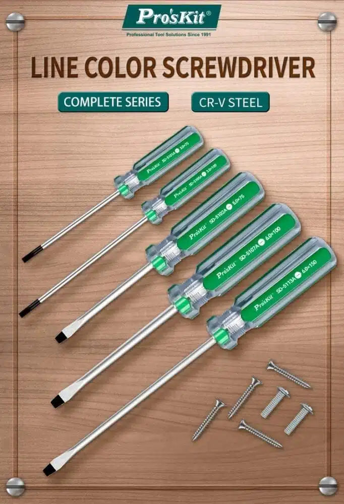 پیچ گوشتی دوسو 3.0x 100mm پروسکیت مدل Proskit SD-5105A