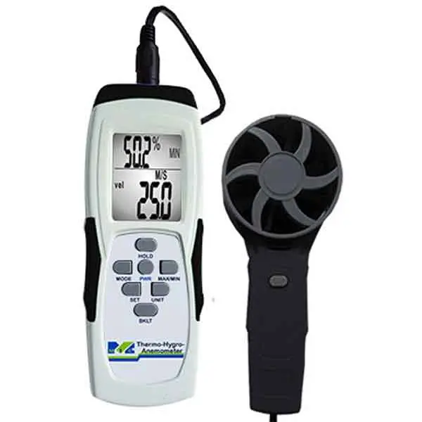 فلومتر باد، دما و رطوبت سنج هوا ام آی سی مدل MIC 98653 فلومتر باد، دما و رطوبت سنج هوا ام آی سی مدل MIC 98653