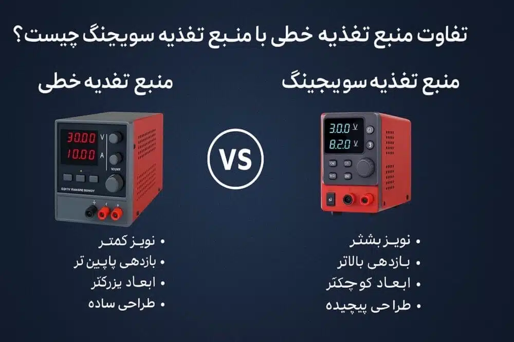 تفاوت منبع تغذیه خطی با منبع تغذیه سوئیچینگ چیست؟ asrtools