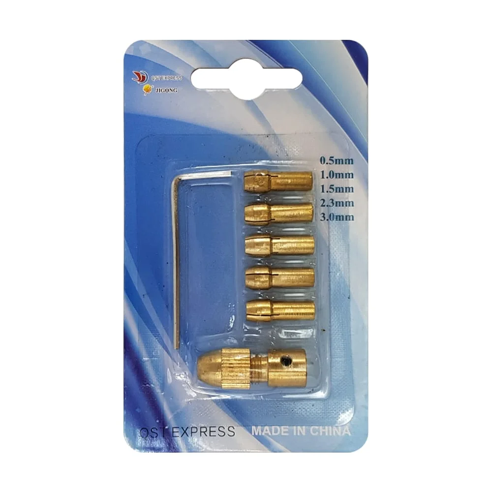 ست سه نظام فرز انگشتی با شفت 2.35mm مدل SHAFT 235 مجموعه 7 عددی