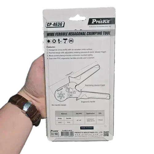 آچار پرس سر سیم وایرشو شش طرفه پروسکیت مدل Proskit CP-463G عصرتولز
