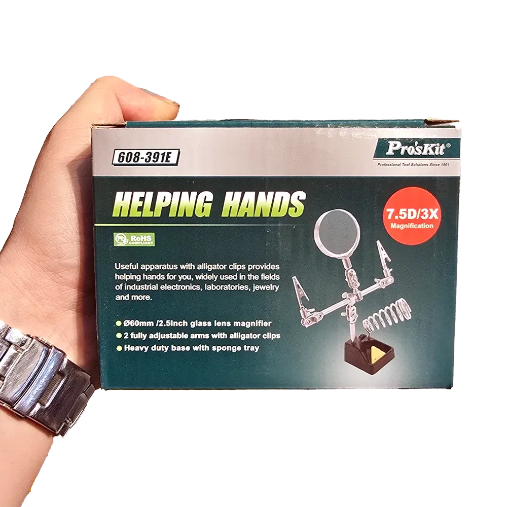 ذره بین گیره دار رومیزی پروسکیت مدل Proskit 608-391E