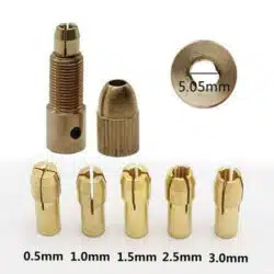 ست سه نظام فرز انگشتی با شفت 5.05mm مدل SHAFT 505 مجموعه 7 عددی