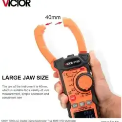 مولتی متر کلمپی ویکتور مدل VICTOR 610D عصرتولز