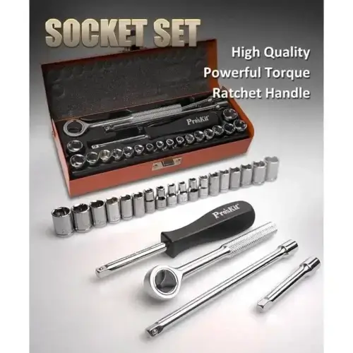 PROSKIT 8PK-SD016 23Pcs 14 Driver Socket Set-0-آچار بکس پروسکیت مدل PROSKIT 8PK-SD016 مجموعه 23 عددی