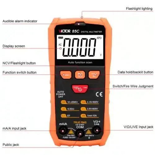 مولتی متر هوشمند ویکتور مدل Victor 85C عصرتولز